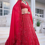 Premium Red Sequance Lehenga Choli