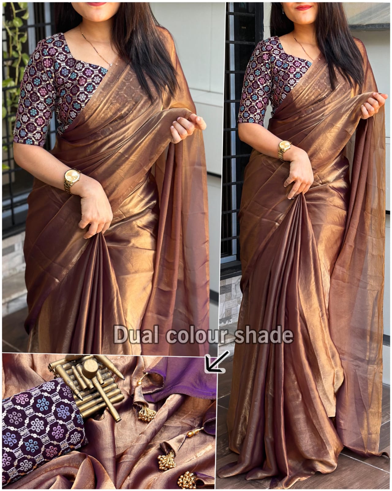 Luxury Dual Shade Saree Collection