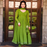 Presenting Anarkali Faux Georgette  Gown