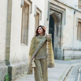 Designer French Silk Top Sharara