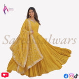 Faux Georgette  Anarkali Gown