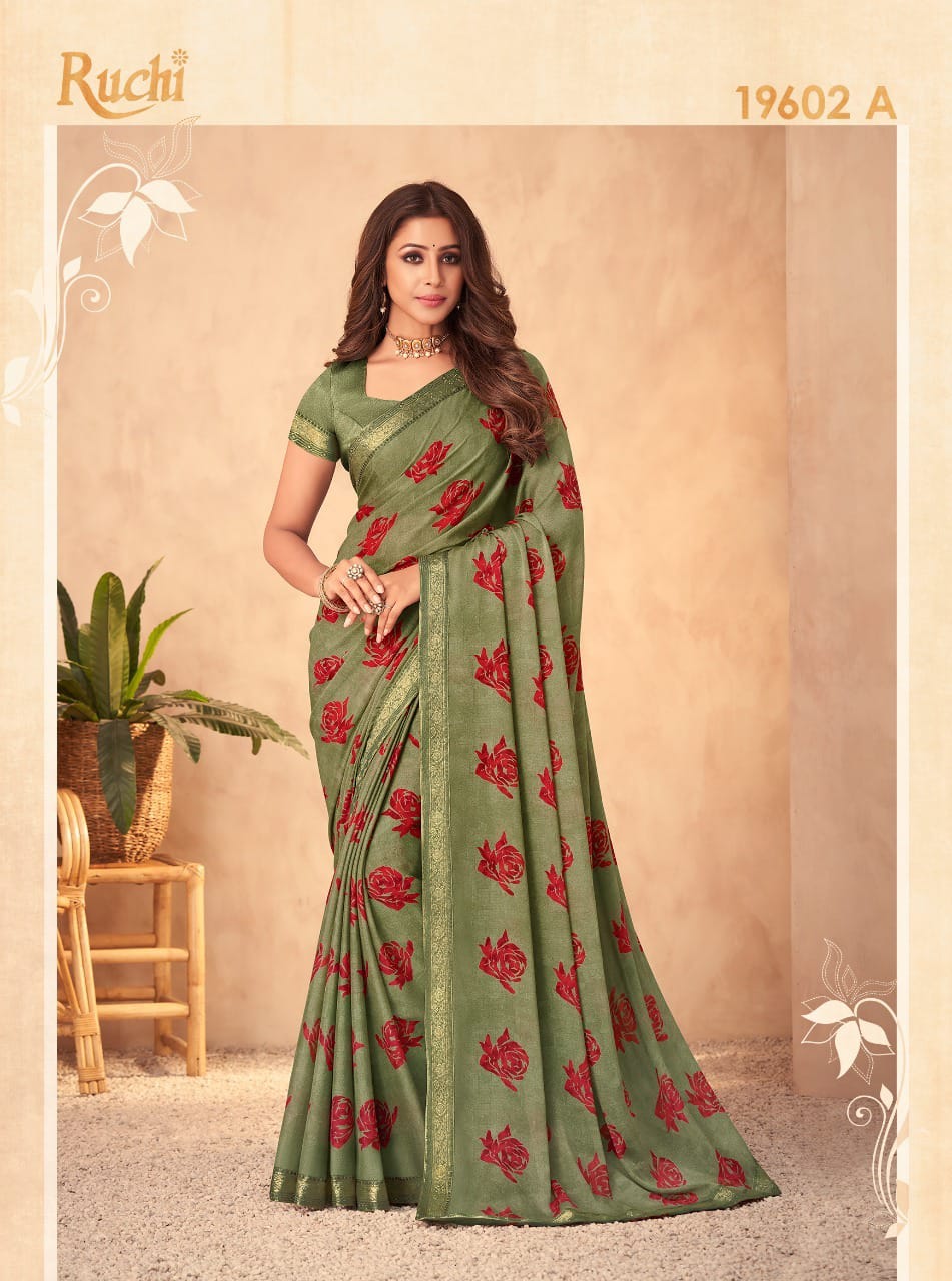 Georgette simple saree collection