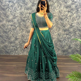 Heavy Traditional Star Silk Lehenga