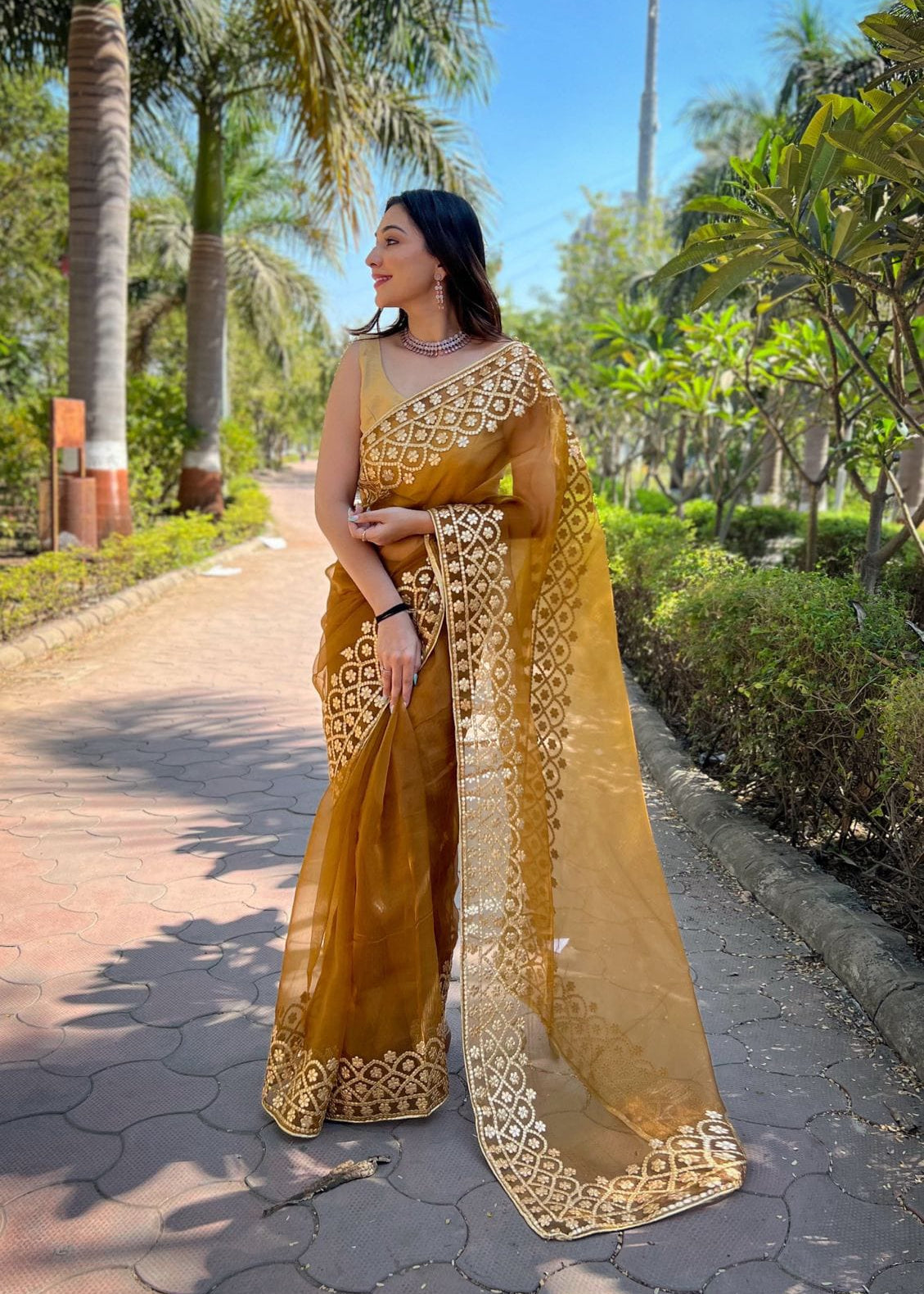 Soft Organza Gotapati Saree