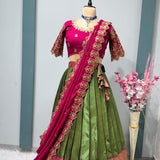 Exclusive Designer Kanjivaram Silk Lehenga