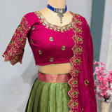 Exclusive Designer Kanjivaram Silk Lehenga