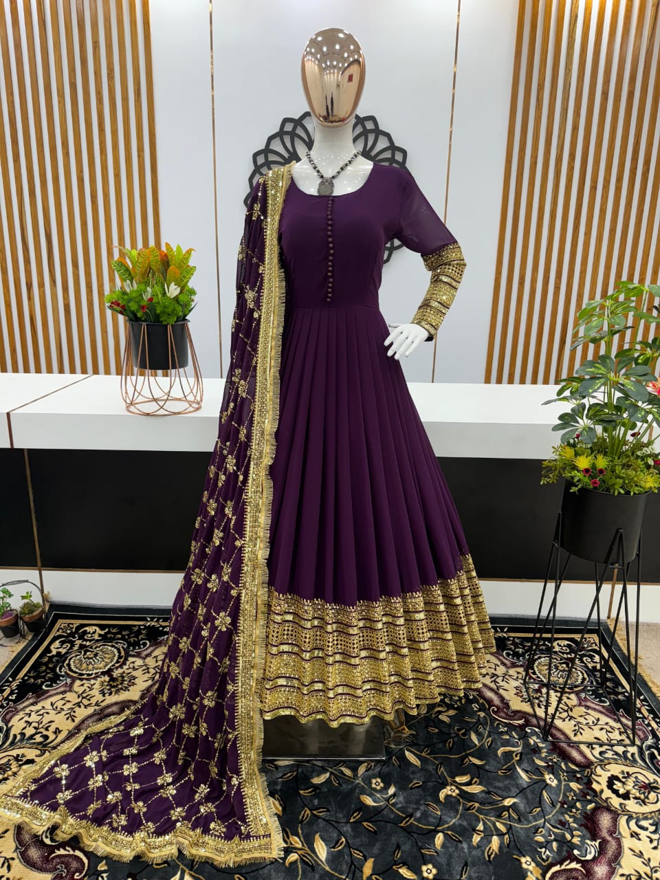 Occasionally Georgette Anarkali Gown