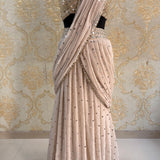 Creamy Georgette Ready To Wear Saree
