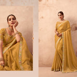 Fancy Embroidery Work Saree Collection