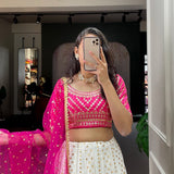 premium sequins work lehenga