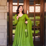 Presenting Anarkali Faux Georgette  Gown