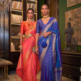 Handloom weaving silk saree