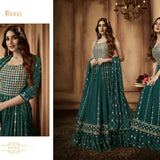 Heavy faux georgette Anarkali dress