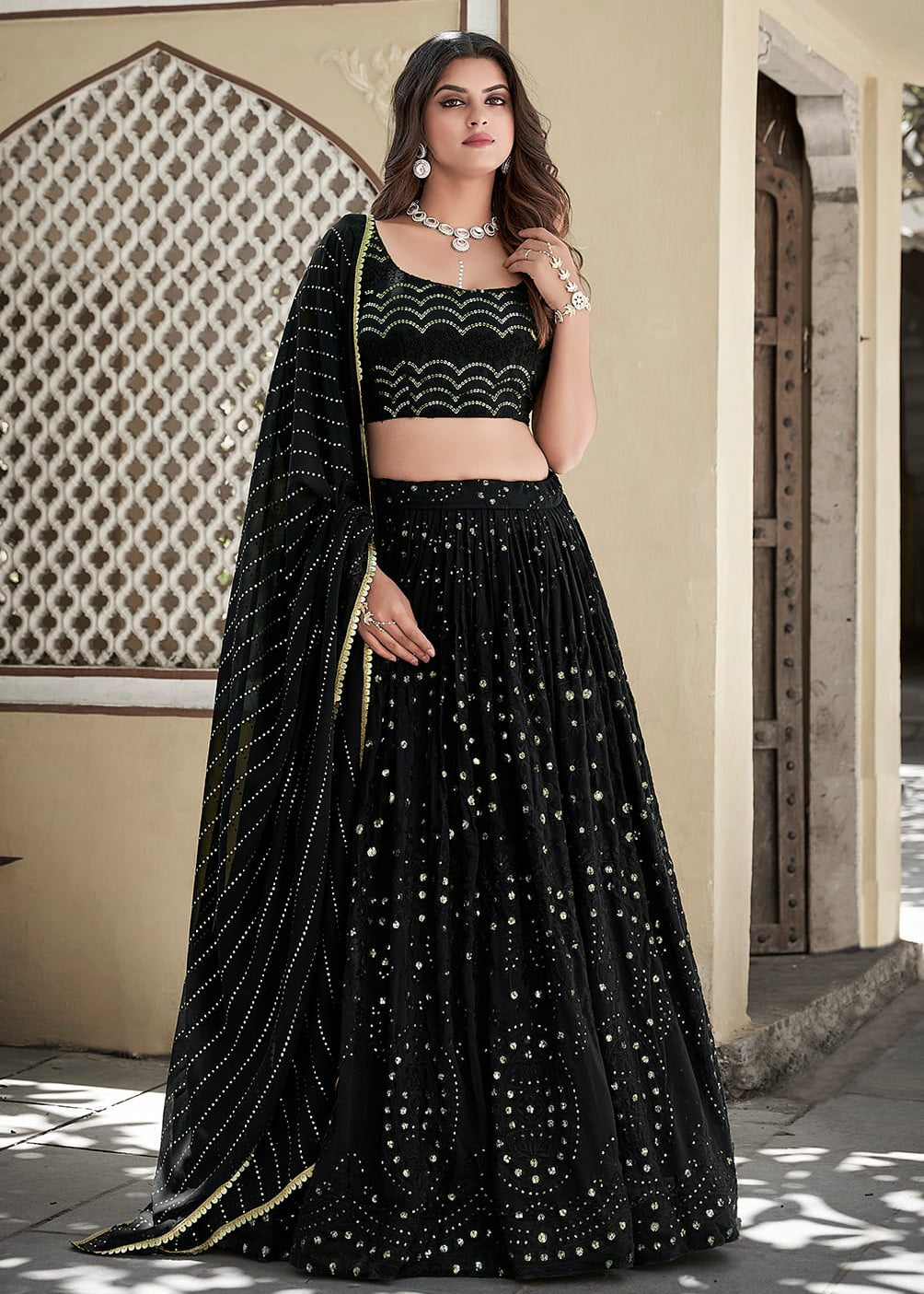 Beauty Of Georgette Lehenga