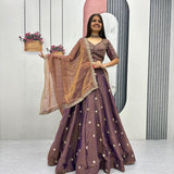 Mosh Heavy Embroidered Silk Lehenga