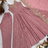 Attractive Roman Silk Anarkali Suit