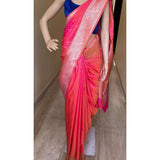 Soft lichi silk saree