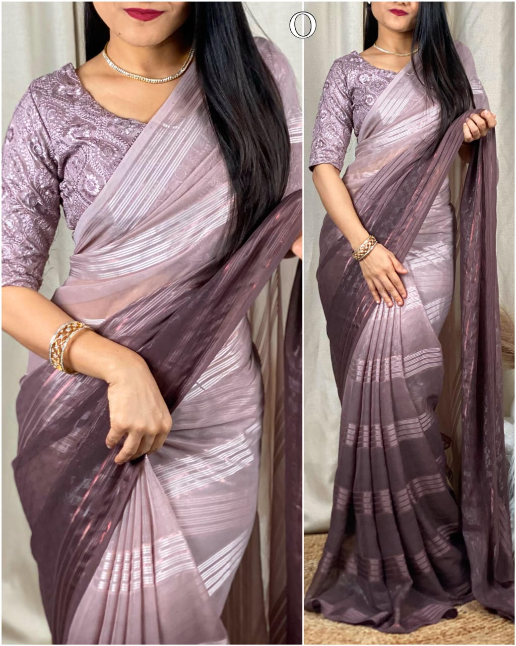 Glamour Pedding Sparkle Georgette Saree