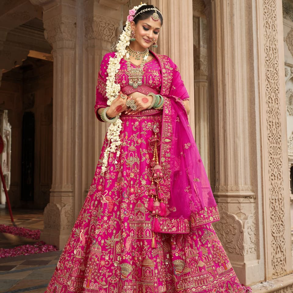 Premium Wedding Velvet Lehenga Choli