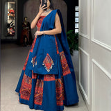 Traditional Navratri Cotton Silk LehengaV