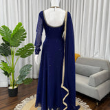 Blue Charming Georgette Anarkali Suit