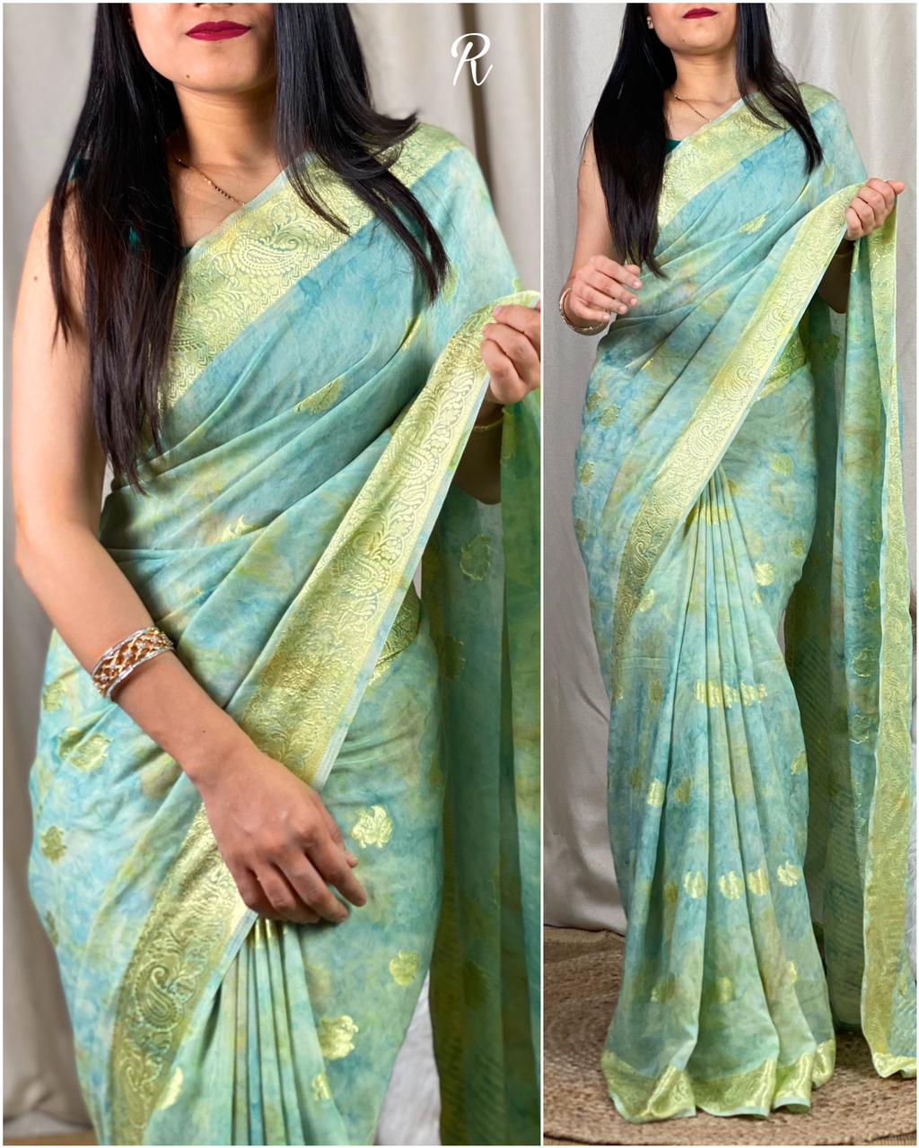 beautiful cotton jacquard saree