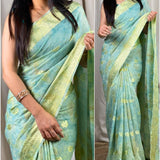 beautiful cotton jacquard saree