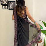 Black Rangoli Silk Saree Collection