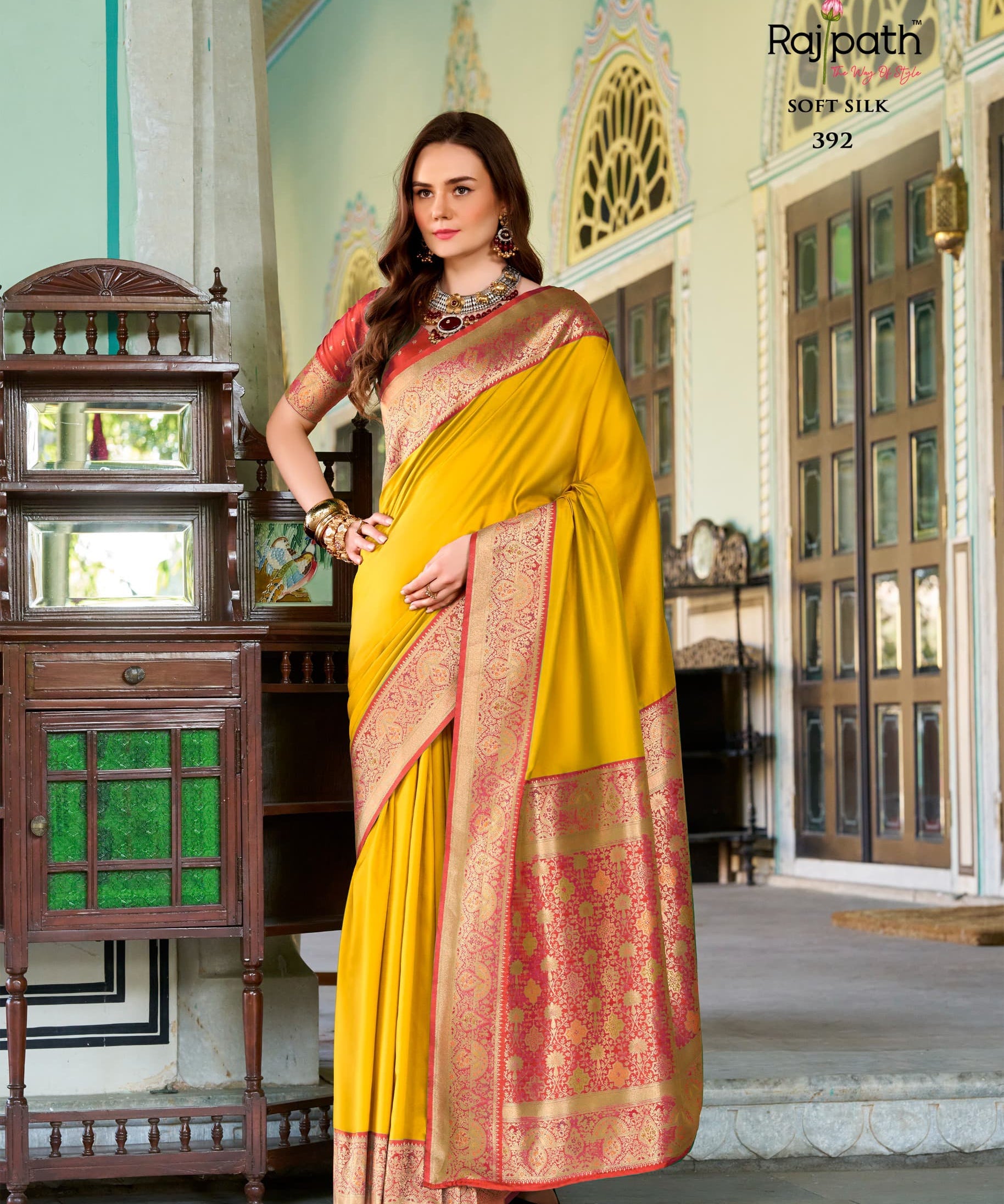 Designer Pure Chandan Silk Saree
