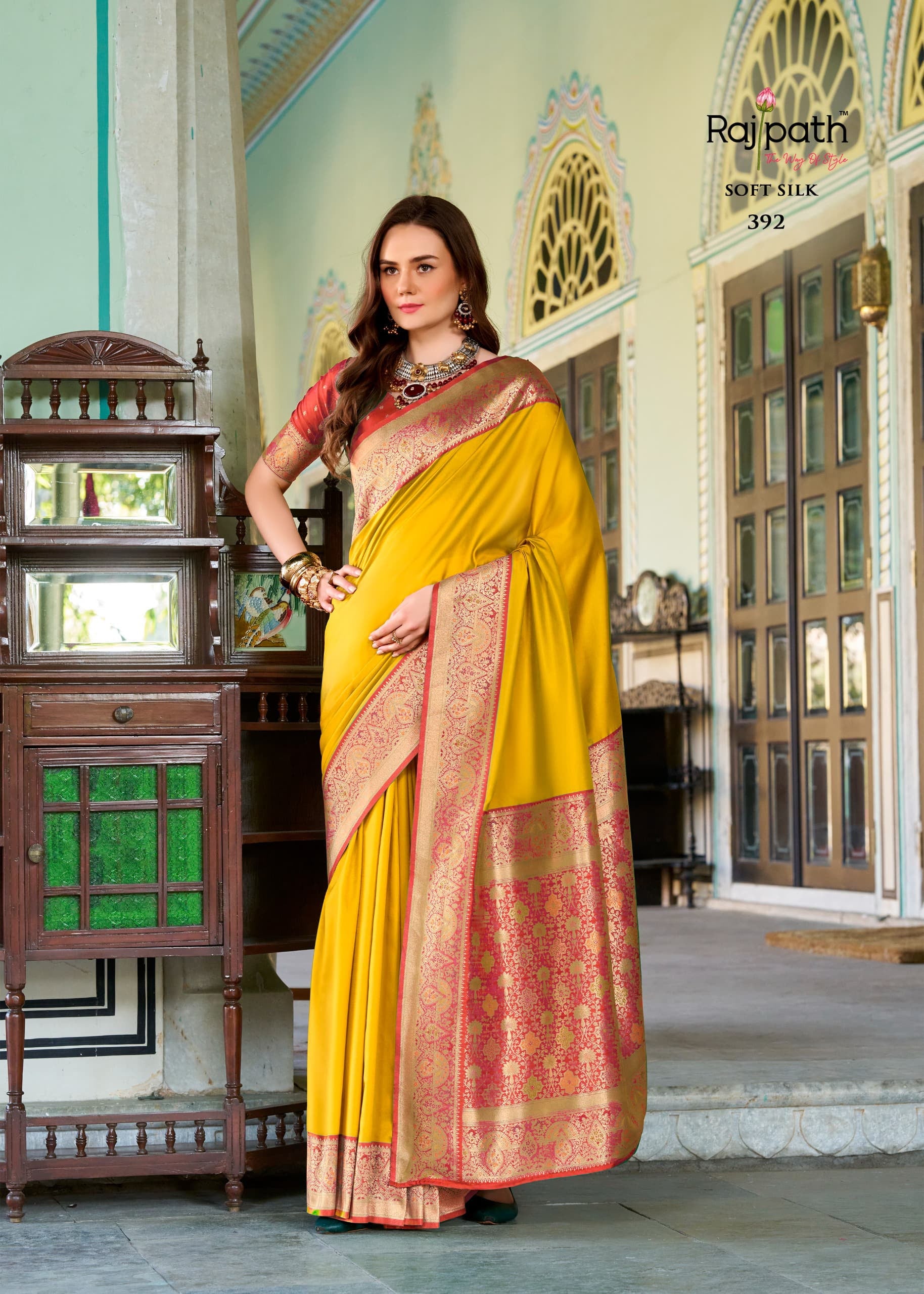 Designer Pure Chandan Silk Saree