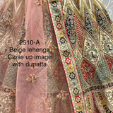 Multi Color Peacock Embroidered Designer Silk Lehengacholi