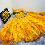 Launching quality flower lahenga choli