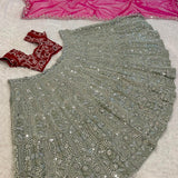 Turning Heads Silver Tone Lehenga
