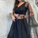 Black Beauty Sequeance Lehenga