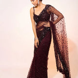 Black Bollywood Sequance Saree