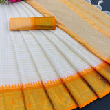 Exclusive Checks Pattern Silk Saree