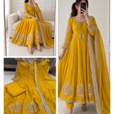 Mishri Mustard Cotton Suit