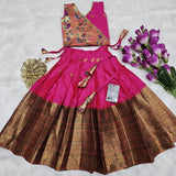 Sankranti Kids Kanjivaram Silk Lehenga