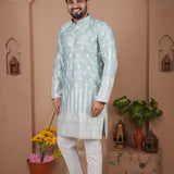Men's Gadhval Silk Kurta Payjama
