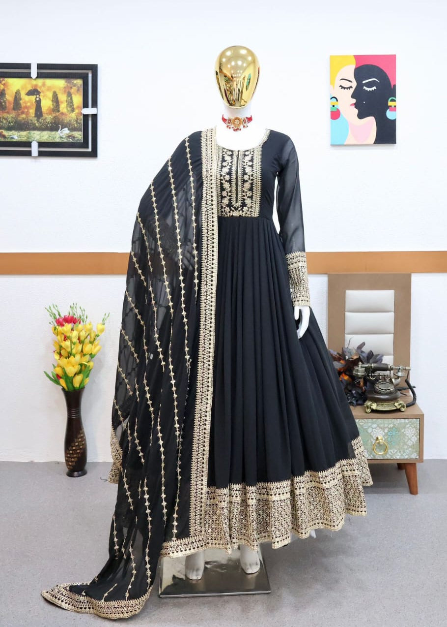 Premium Faux Georgette Anarkali Gown