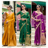 Most Beautyfull Satin Saree Collection