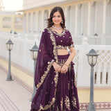 Flaired Georgette Lehenga