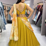 Yellow Fancy Lehenga Choli