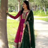 Blooming Georgette Anarkali Suit