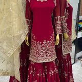 Designer Pakistani Bridal Suit Plazzo