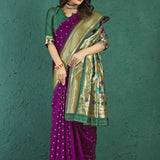 Elegance Pithani Soft SIlk Saree