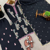 Black Ethnic Wear Fancy Suit