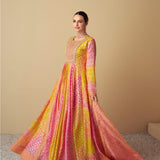 Beauty Colorefull Printed Anarkali Gown