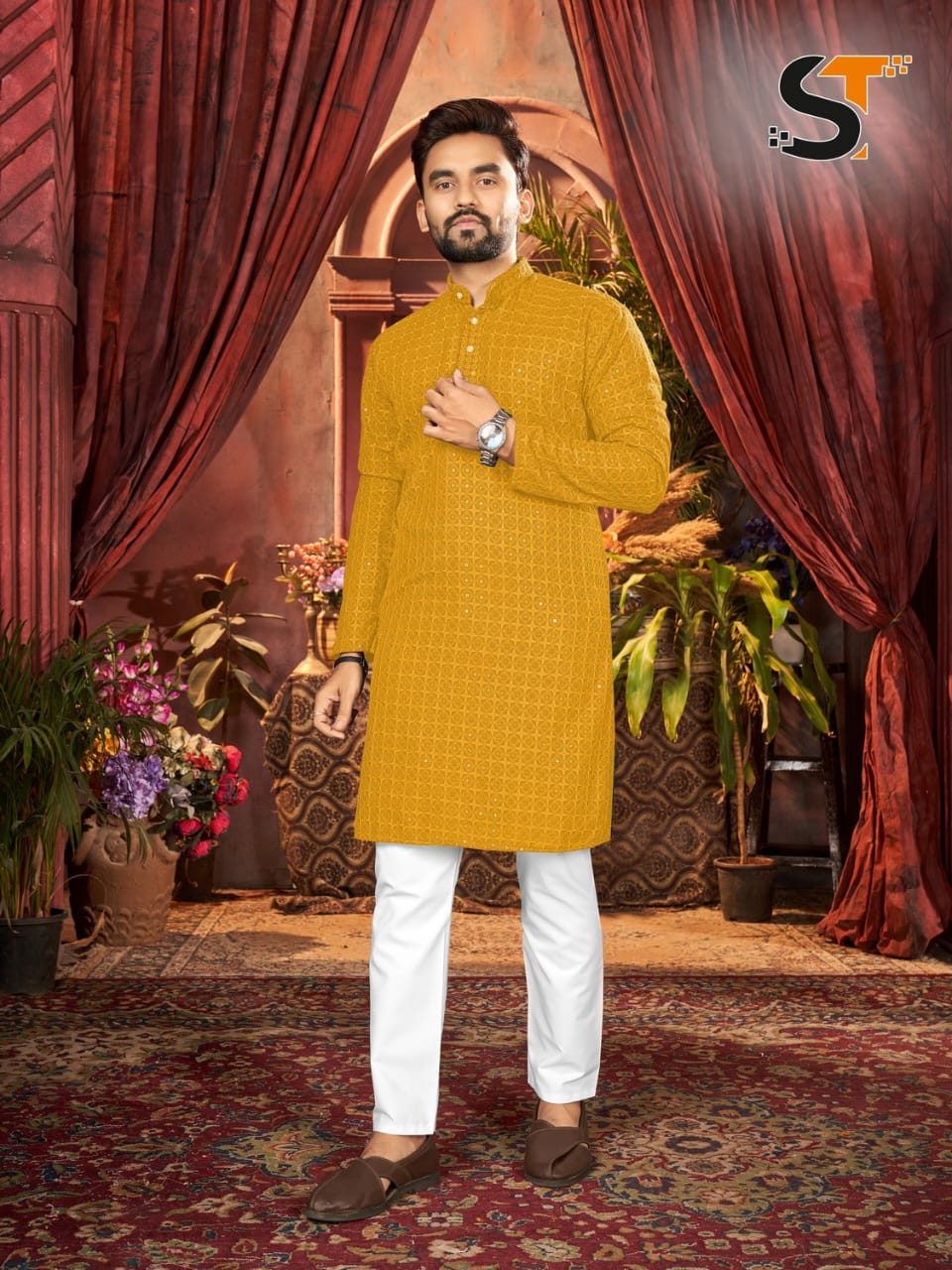 Heavy Sequence men Kurtas