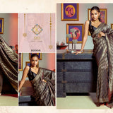 Shiny Soft Texture Weaving Satin Silk Saree